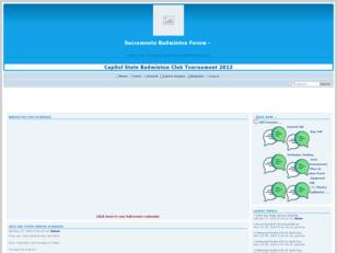 Sacramento Badminton Free Forum